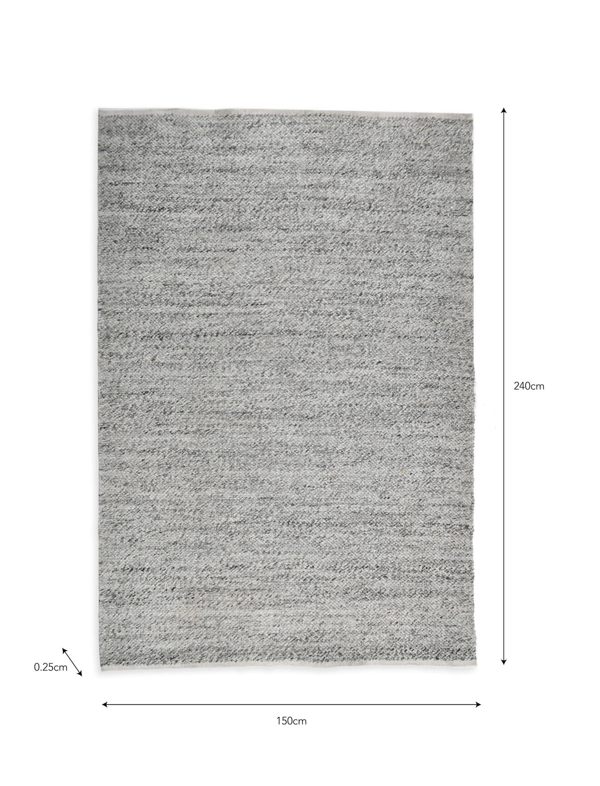 Garden Trading Accessories Ramsbury Rug 150x240cm Grey House of Isabella UK