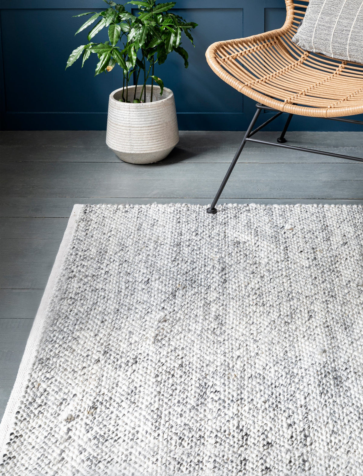 Garden Trading Accessories Ramsbury Rug 150x240cm Grey House of Isabella UK