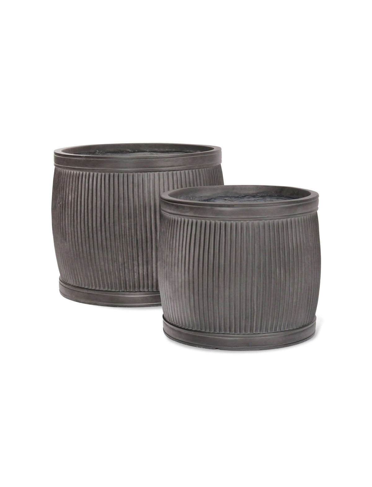 Set of 2 Bathford Round Planters.