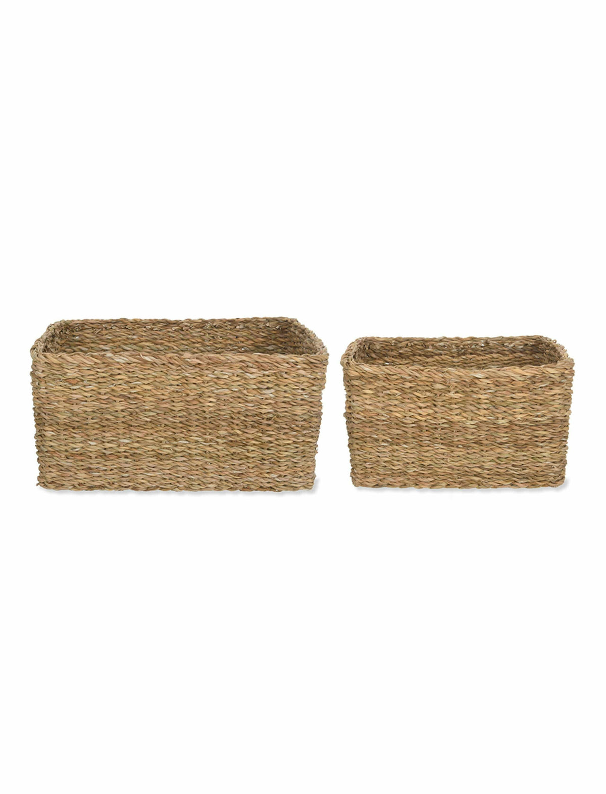 Set of 2 Brading Rectangular Baskets.