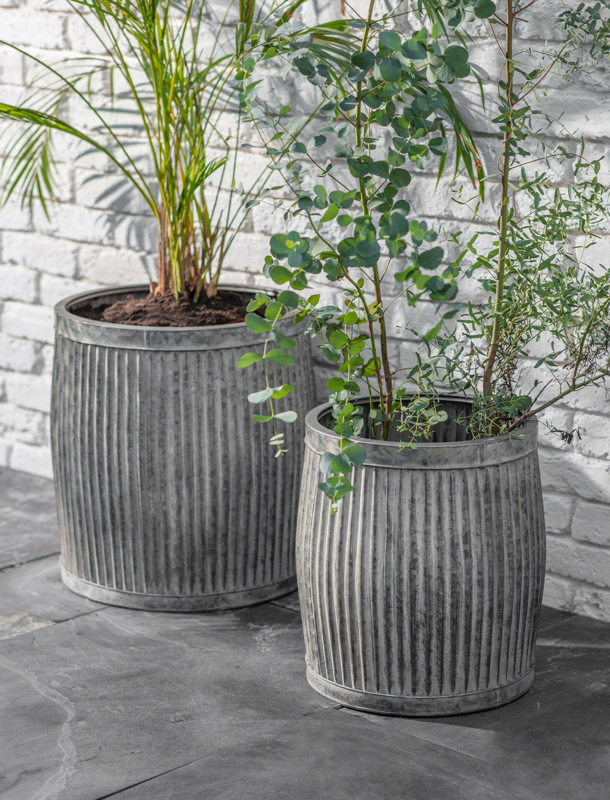 Set of 2 Tall Vence Planters.