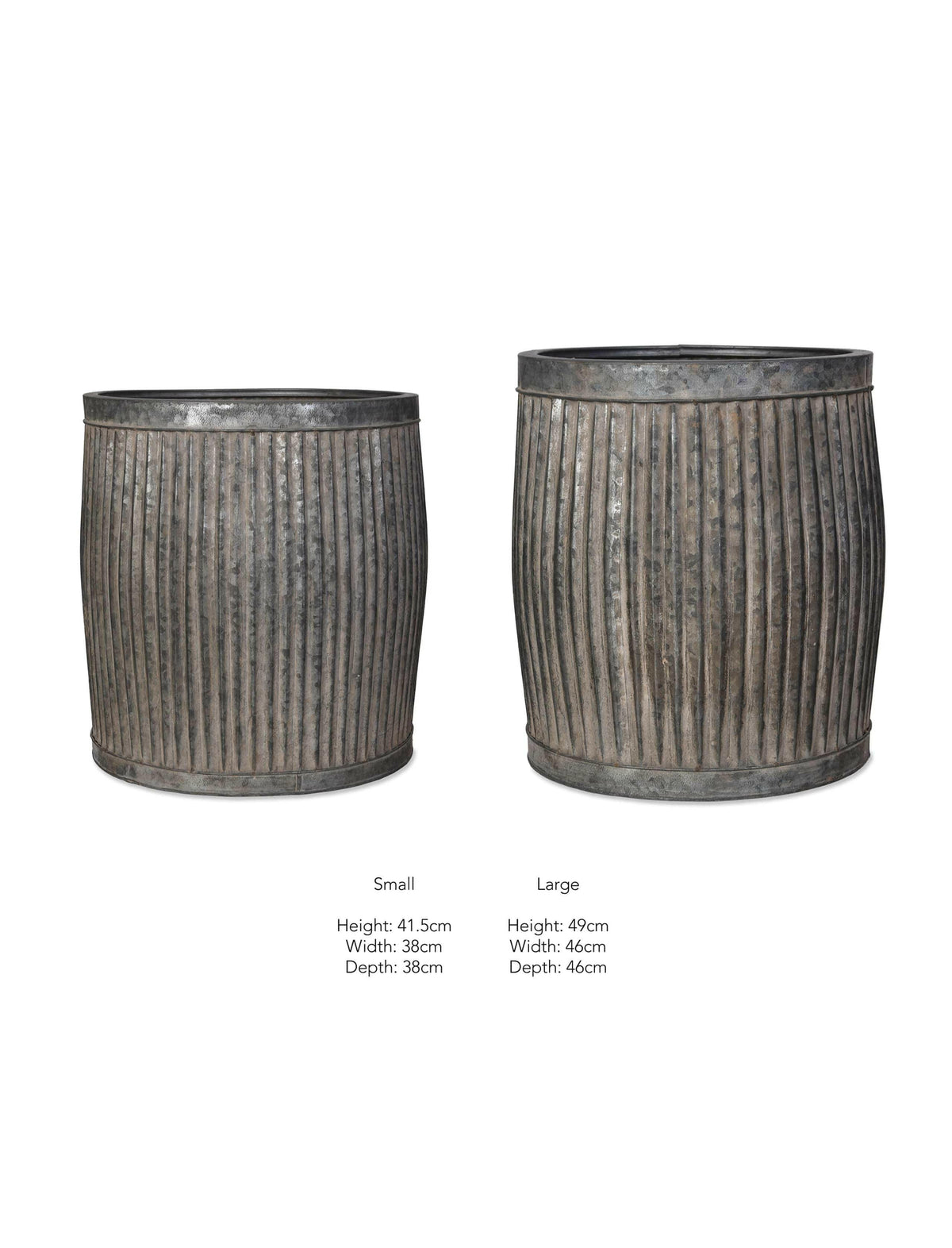 Set of 2 Tall Vence Planters.