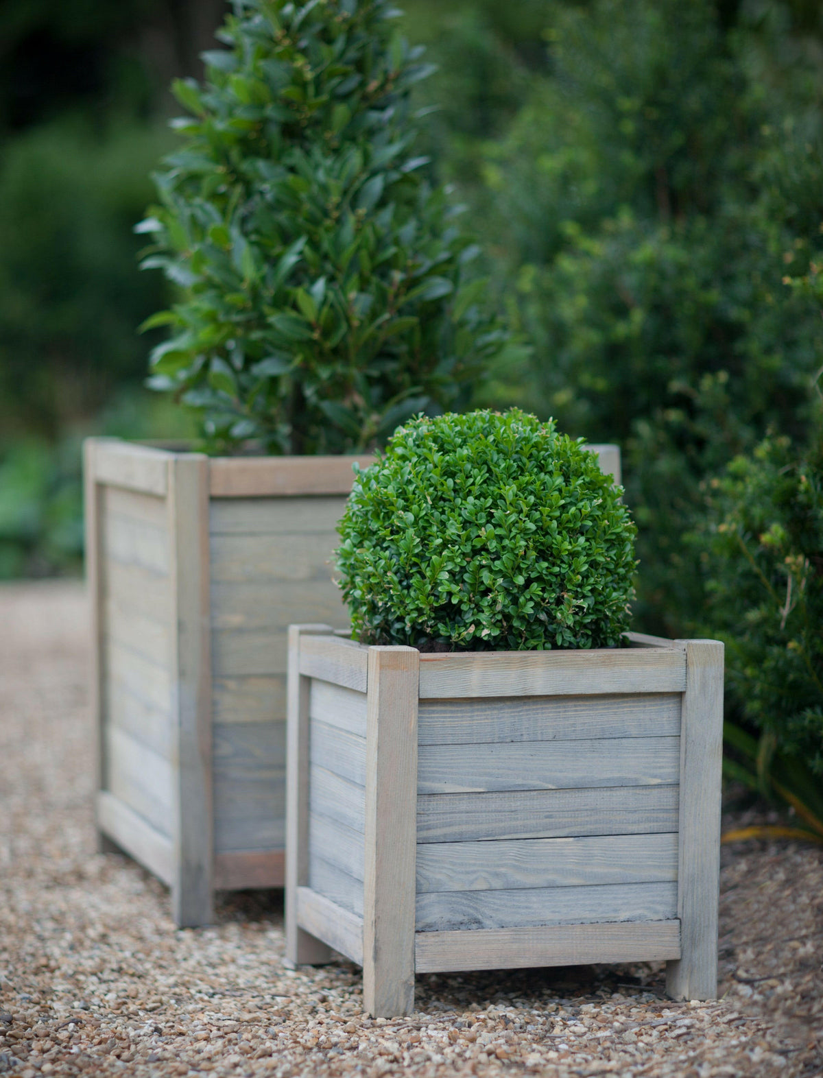 Square Wooden Planter - 60cm.