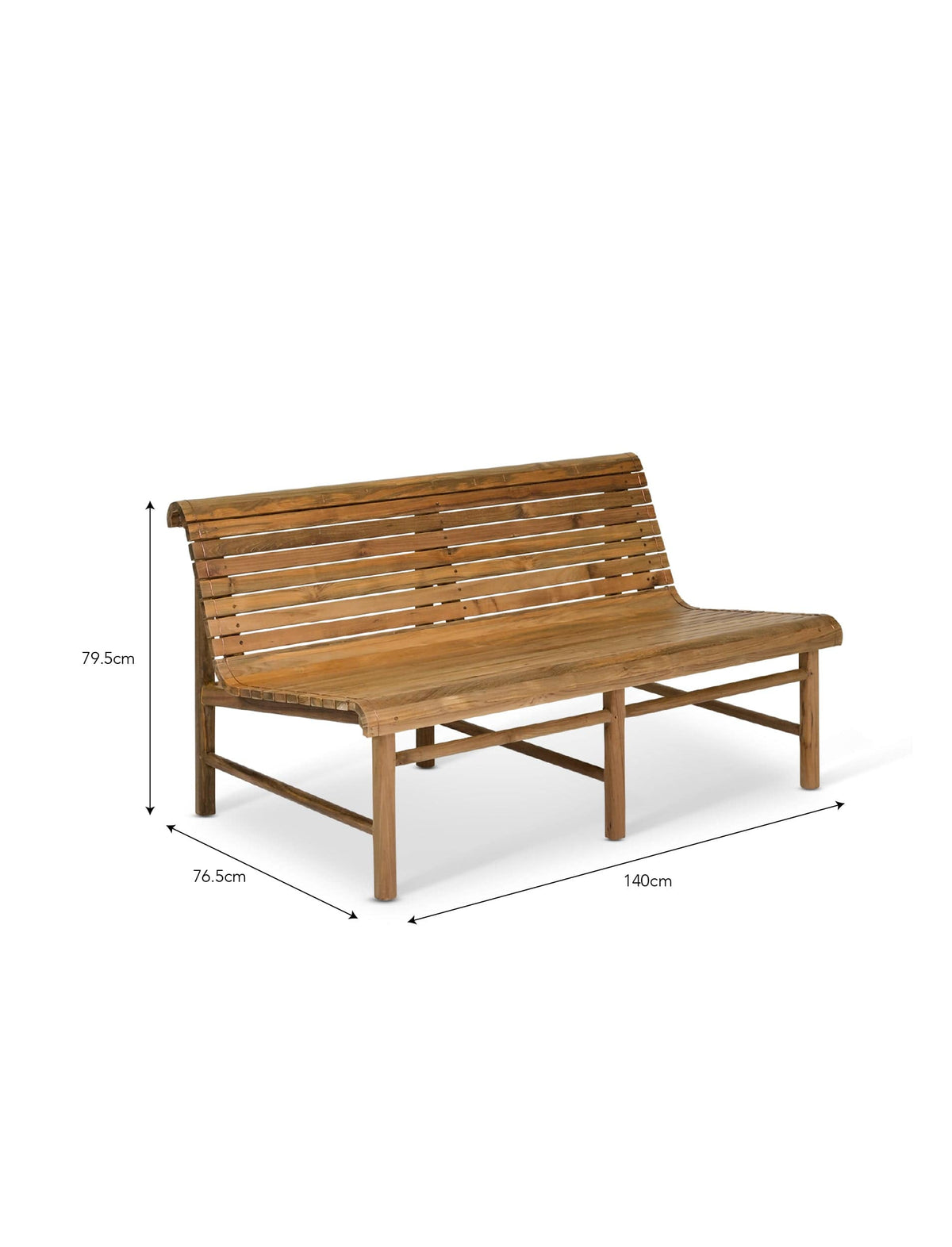 Garden Trading Accessories Station Bench Double Natural House of Isabella UK