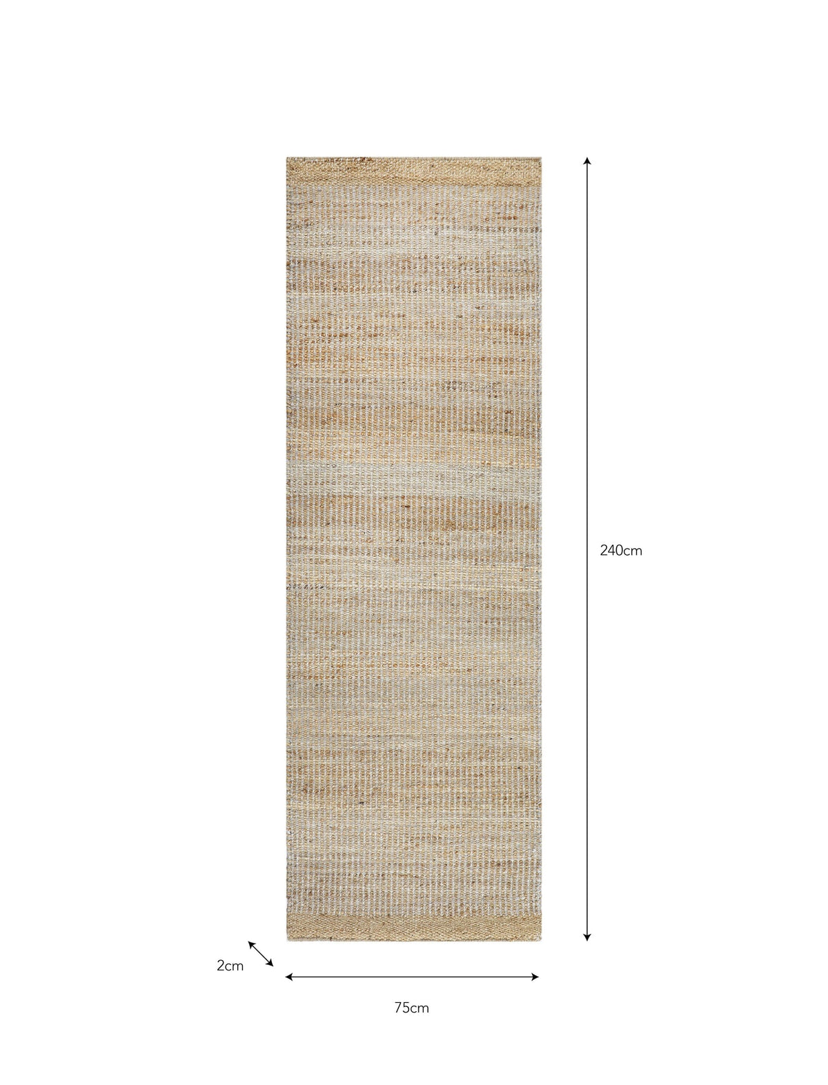 Garden Trading Accessories Thornbury Runner 75x240cm Wool & Jute Mix House of Isabella UK