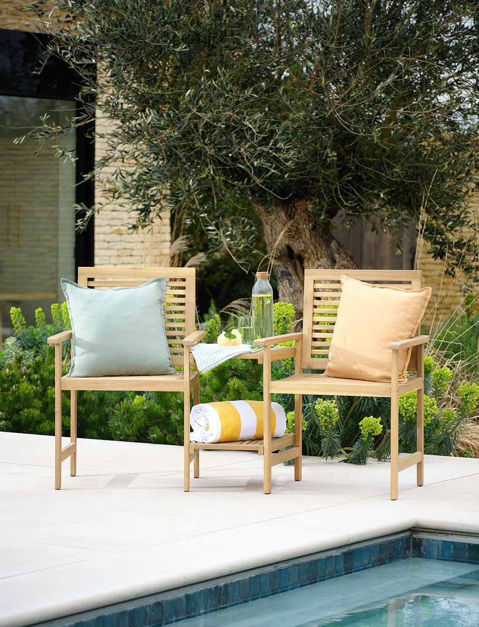 Garden Trading Accessories Titchberry Loveseat Natural House of Isabella UK