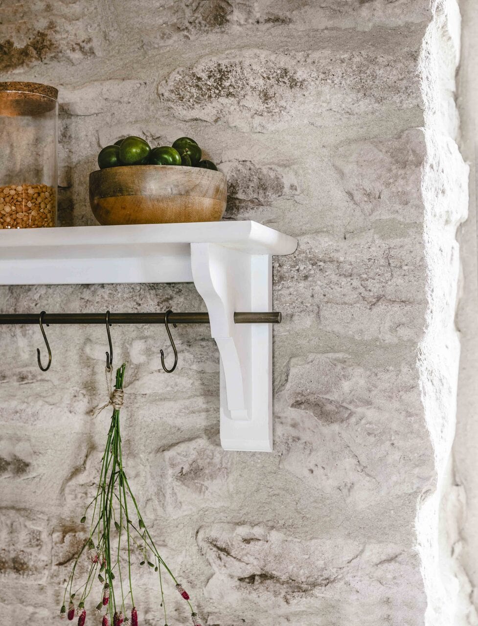 Garden Trading Accessories Walcote Shelf Medium Lily White House of Isabella UK