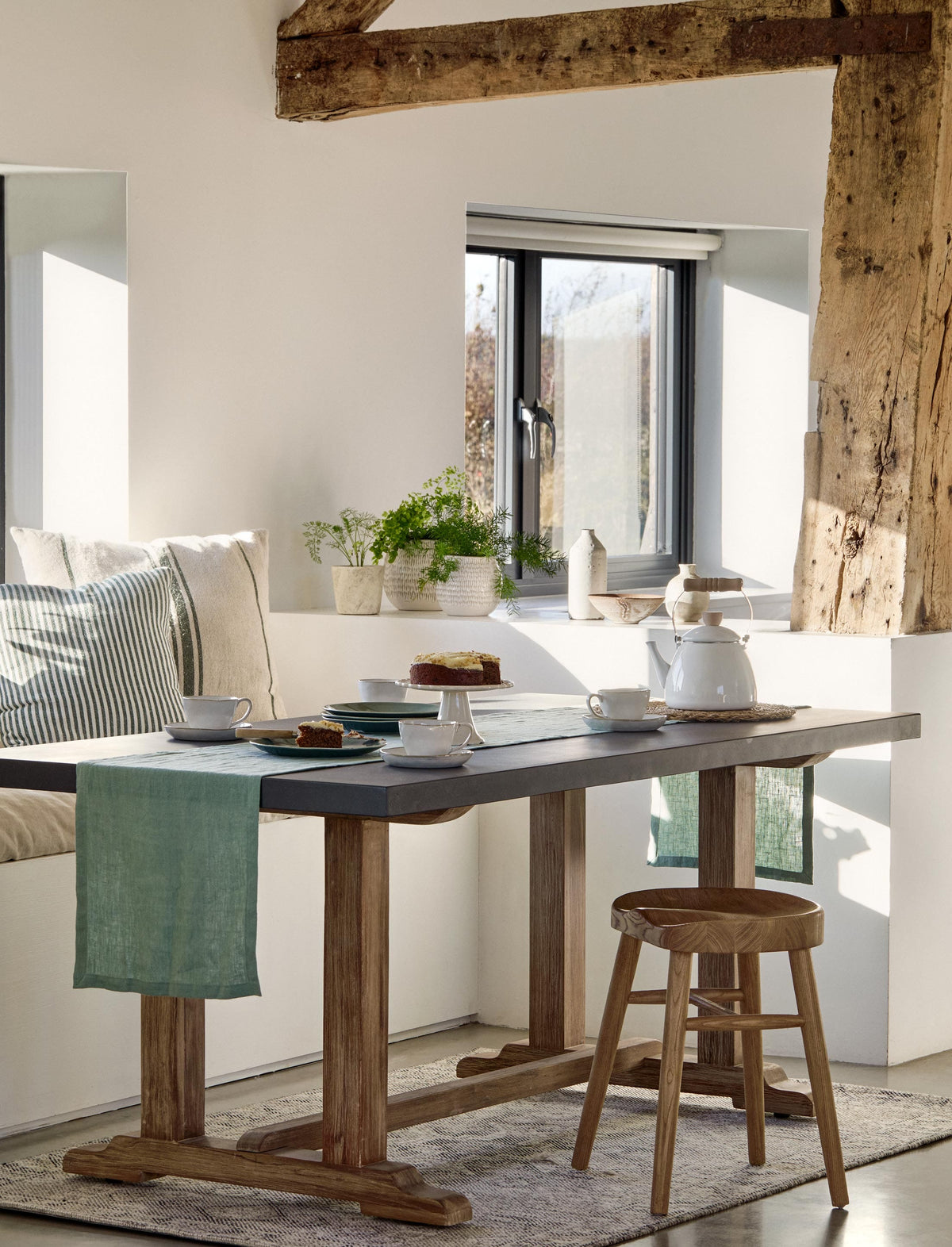 Garden Trading Dining Burcot Dining Table Small Slate Grey House of Isabella UK