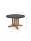 Garden Trading Dining Burcot Round Dining Table Medium Slate Grey House of Isabella UK