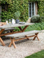 Garden Trading Dining Burford Bench, Large in Natural - Polystone House of Isabella UK