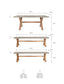 Garden Trading Dining Burford Table & Bench Set Small Natural House of Isabella UK