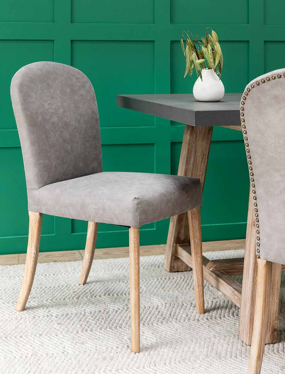 Garden Trading Dining Knightcote Dining Chair Set of 2 Grey House of Isabella UK