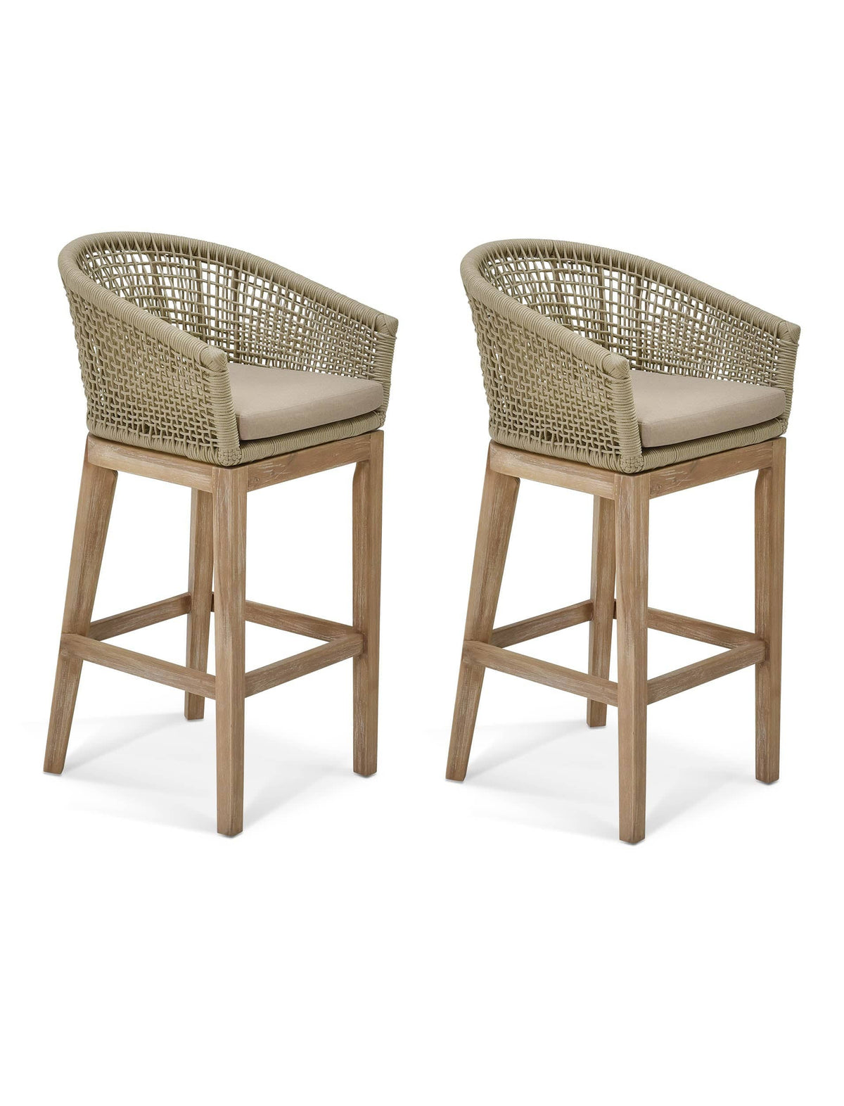 Garden Trading Dining Lynton Bar Stool Set of 2 Grey House of Isabella UK