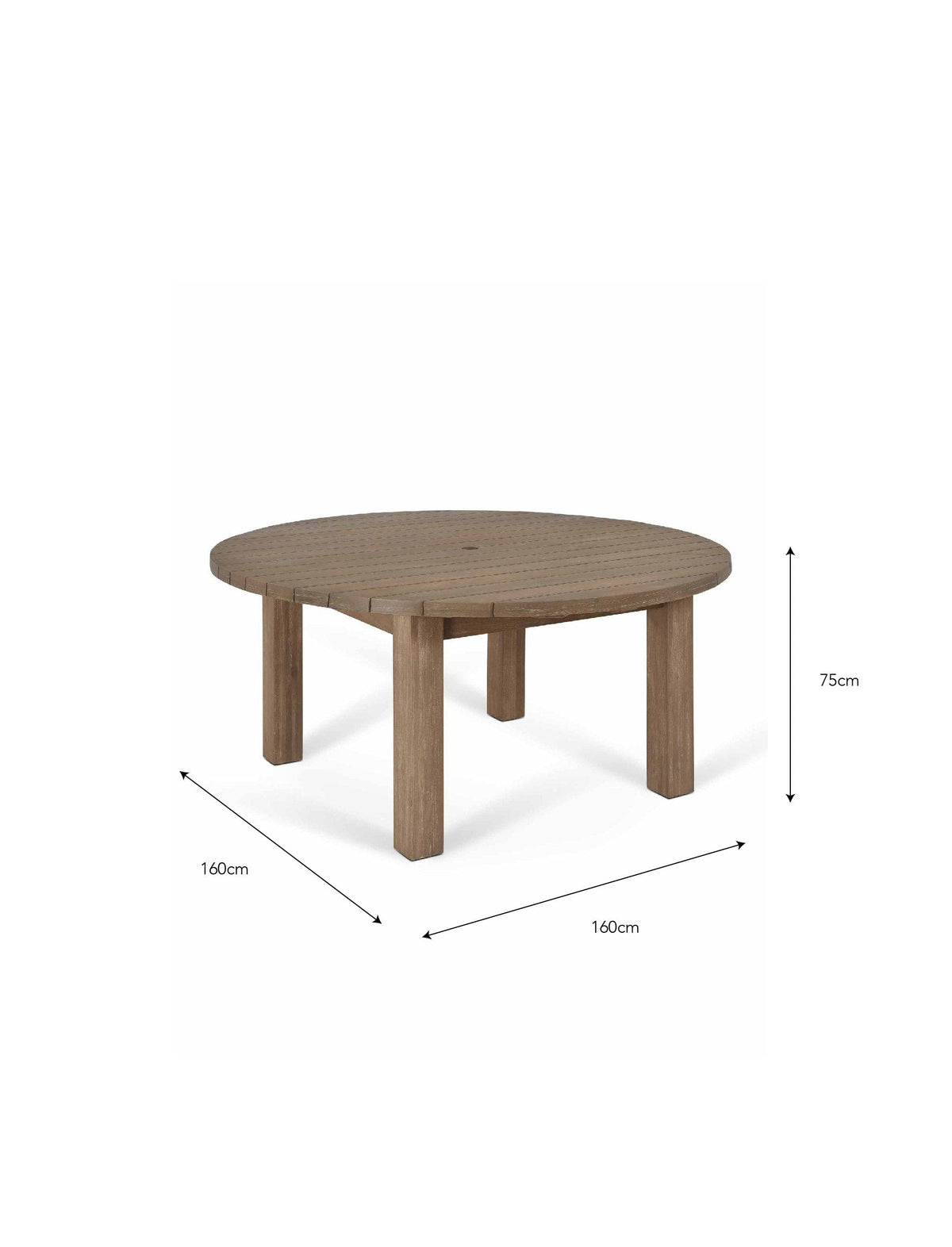 Garden Trading Dining Porthallow Round Dining Table Large Natural House of Isabella UK