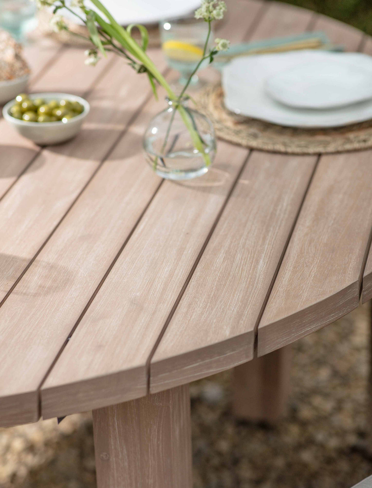 Garden Trading Dining Porthallow Round Dining Table Large Natural House of Isabella UK