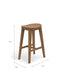 Garden Trading Dining Walcote Bar Stool Natural Wood House of Isabella UK