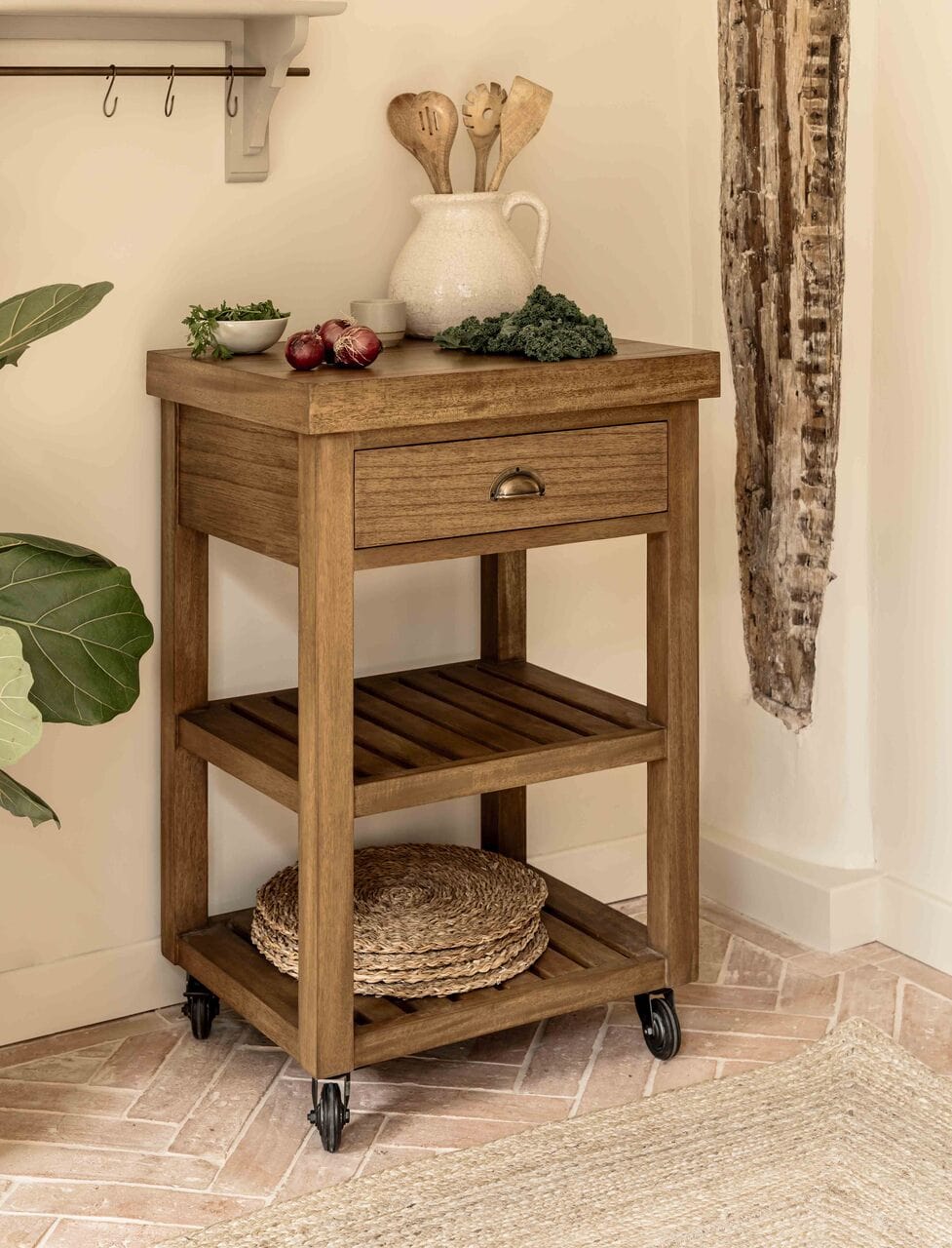 Garden Trading Dining Walcote Butchers Block Natural Wood House of Isabella UK