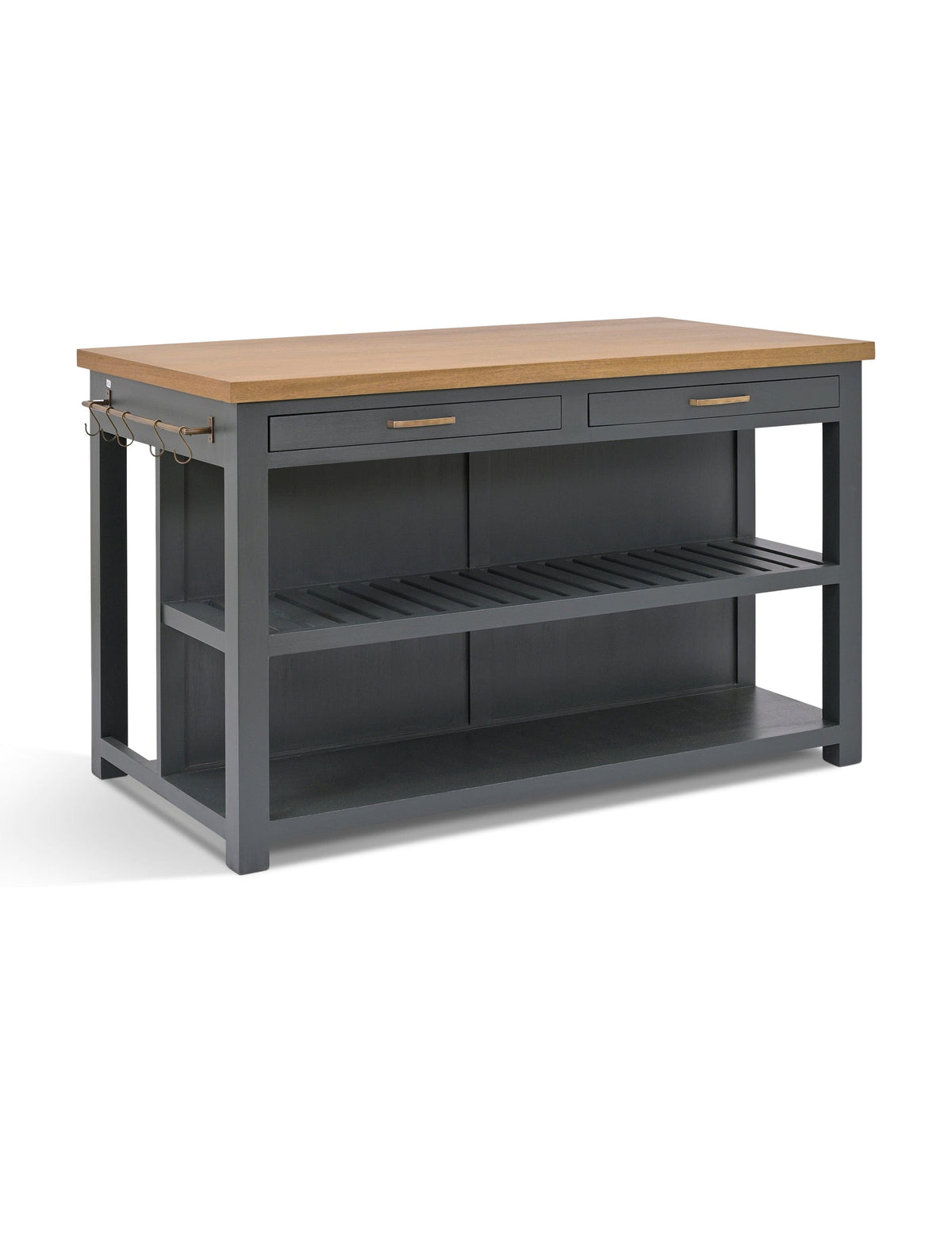 Garden Trading Dining Walcote Kitchen Island Forest Green Wood House of Isabella UK