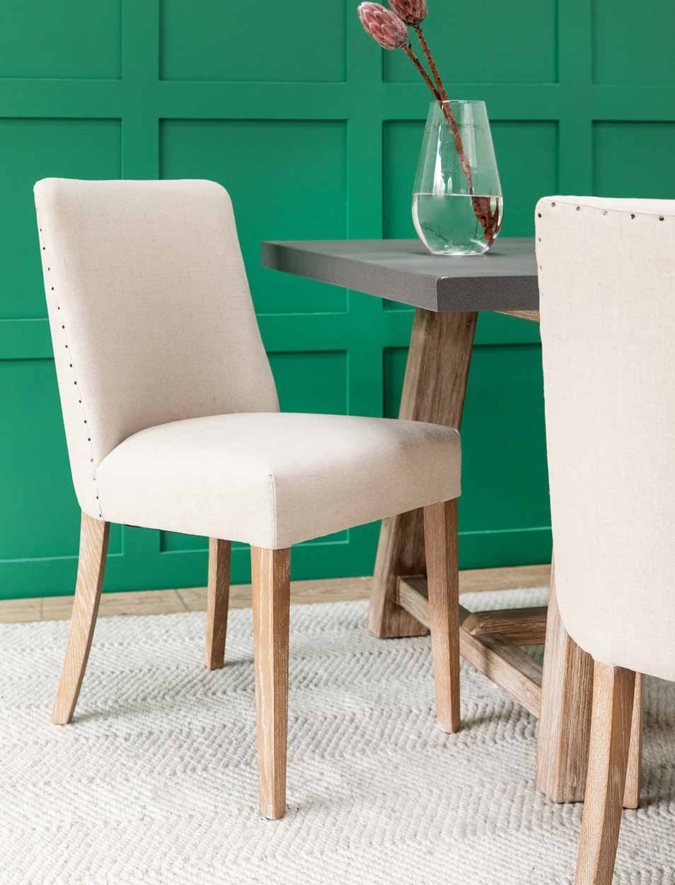 Garden Trading Dining Wraysbury Dining Chair Set of 2 Natural House of Isabella UK