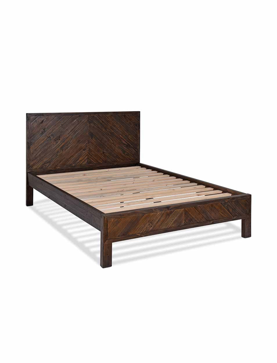 Garden Trading Kids Fawley Chevron Bed King Antique Brown House of Isabella UK