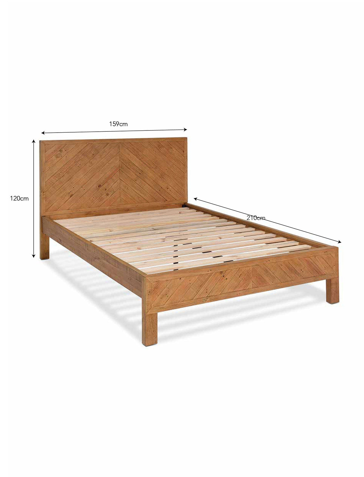 Garden Trading Kids Fawley Chevron Bed King Natural House of Isabella UK