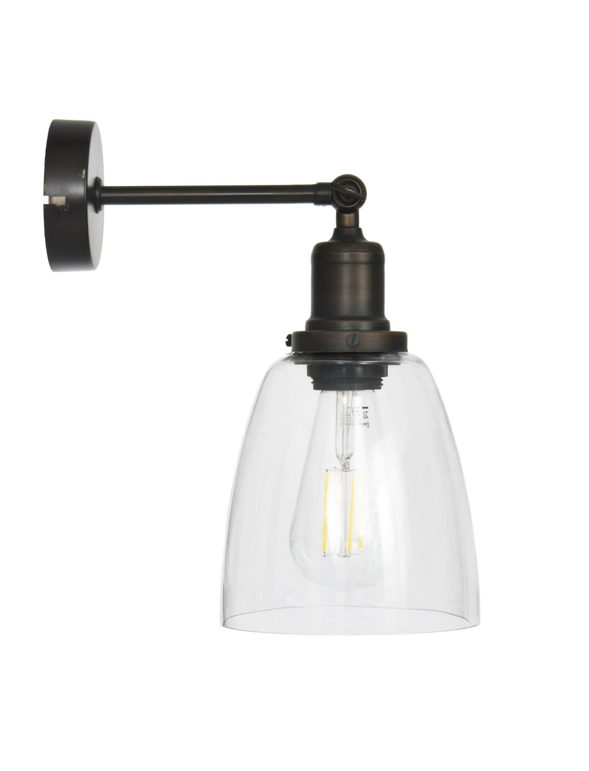 Hoxton Dome Wall Light - Antique Bronze.