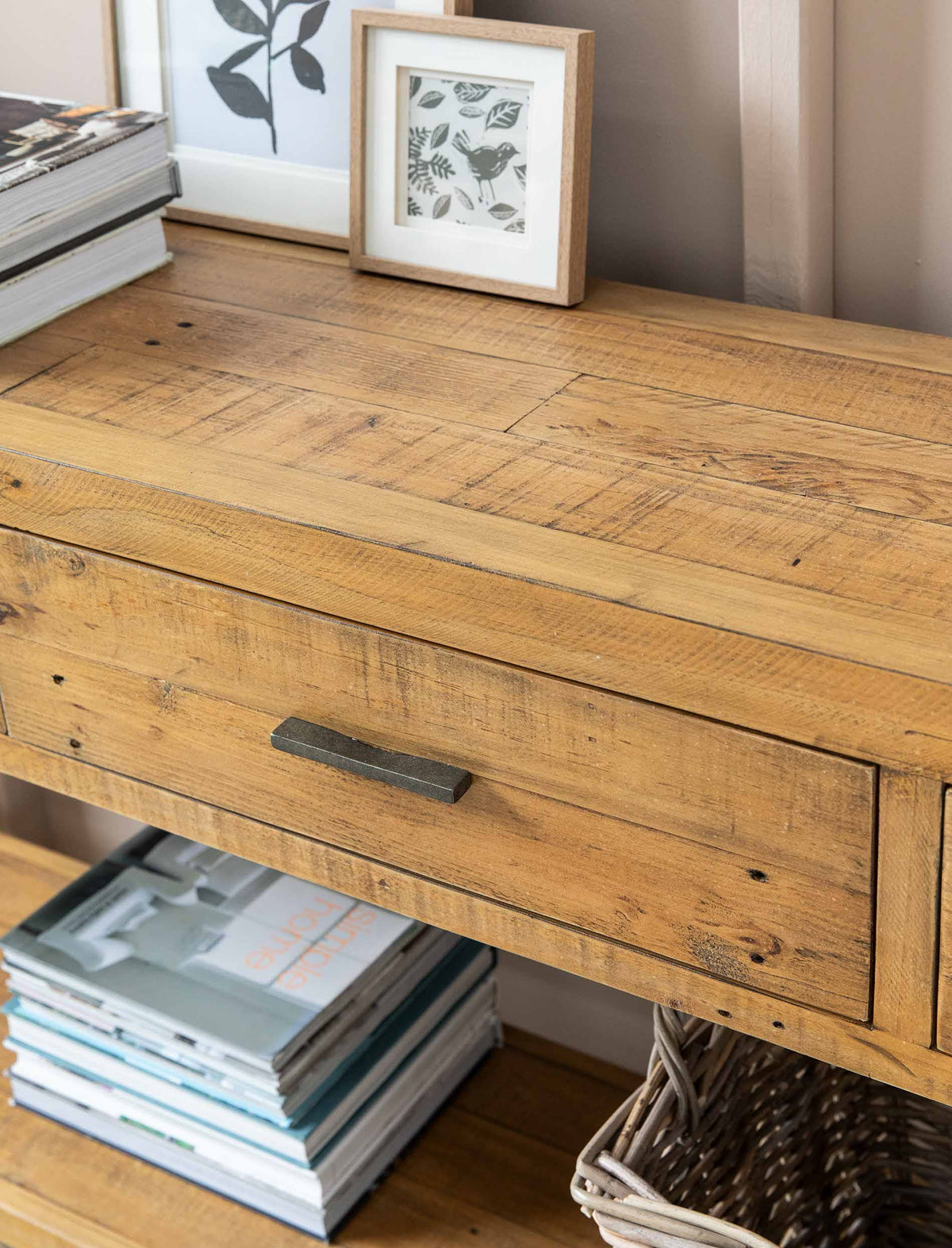 Garden Trading Living Ashwell Console Table 3 Drawer Natural House of Isabella UK