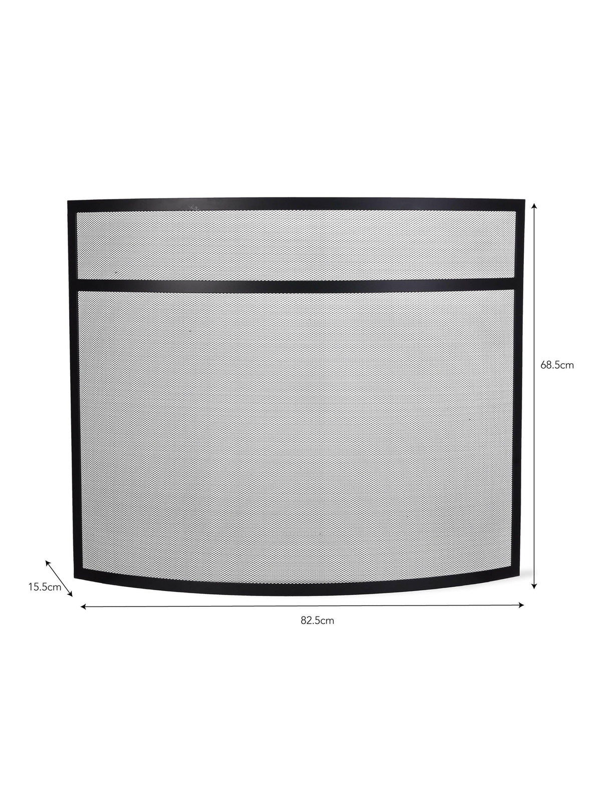 Bretforton Firescreen - Black - Large.