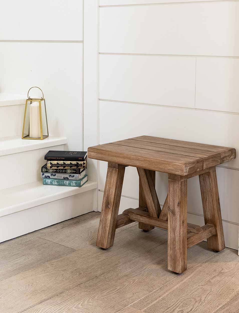 Garden Trading Living Chilford Solid Wood Stool Side Table House of Isabella UK