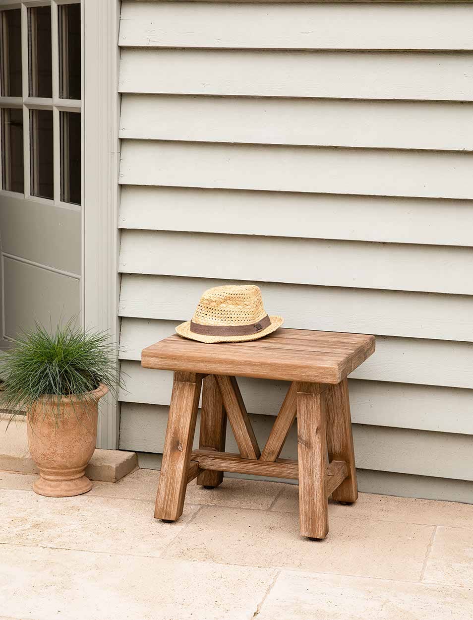 Garden Trading Living Chilford Solid Wood Stool Side Table House of Isabella UK