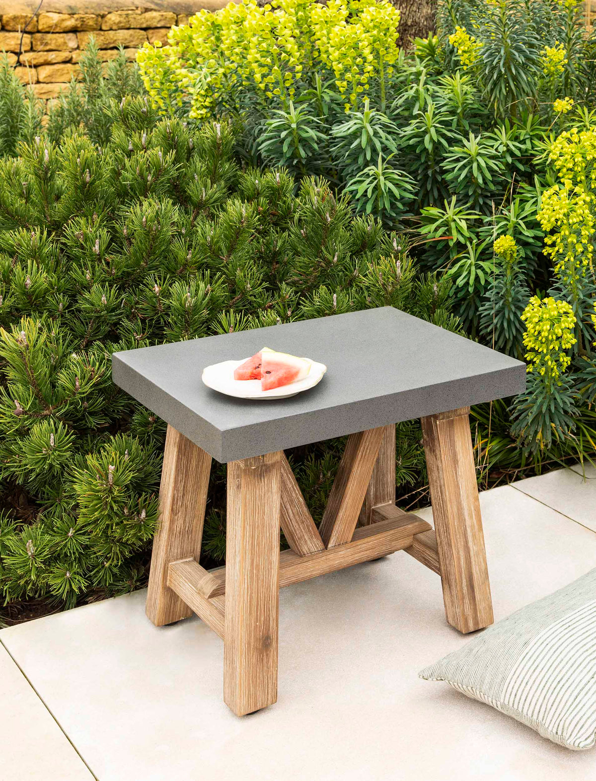 Garden Trading Living Chilford Stool Grey House of Isabella UK