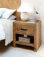 Garden Trading Living Fawley Chevron Bedside Table Natural House of Isabella UK