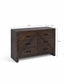 Garden Trading Living Fawley Chevron Chest of Drawers Antique Brown House of Isabella UK
