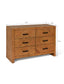 Garden Trading Living Fawley Chevron Chest of Drawers Natural House of Isabella UK