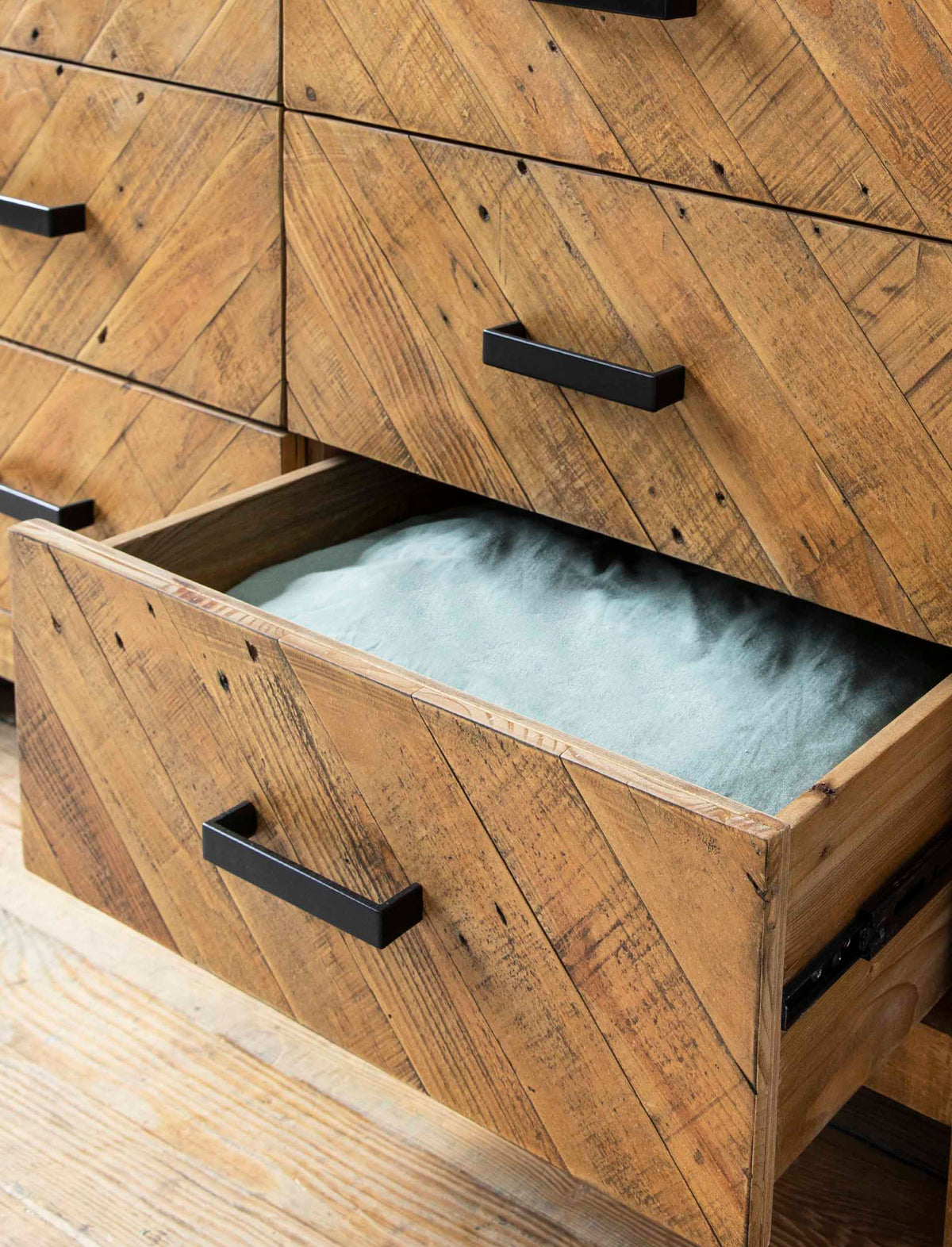 Garden Trading Living Fawley Chevron Chest of Drawers Natural House of Isabella UK