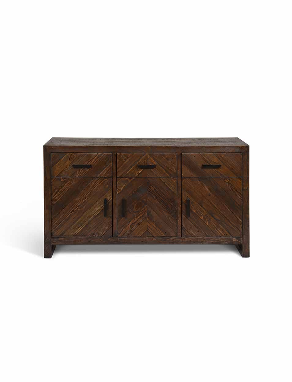 Garden Trading Living Fawley Chevron Sideboard Antique Brown House of Isabella UK