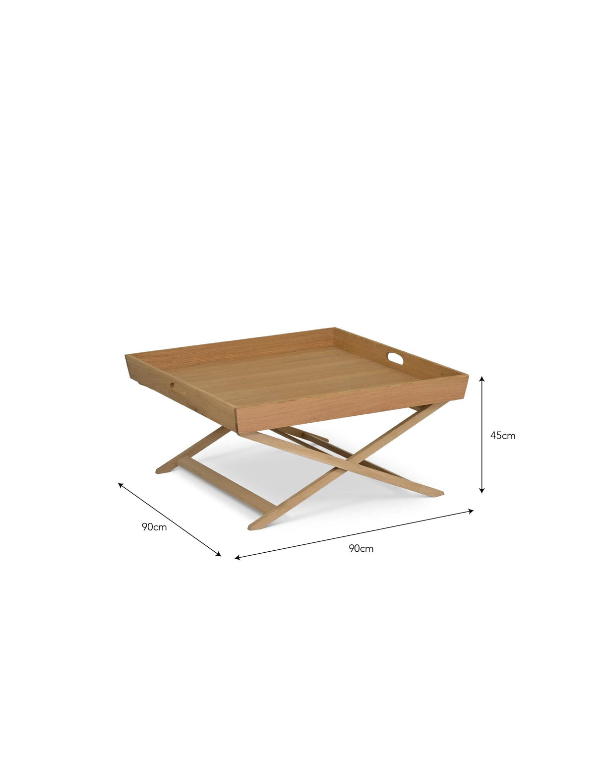 Garden Trading Living Hambledon Butlers Coffee Table Square Natural House of Isabella UK