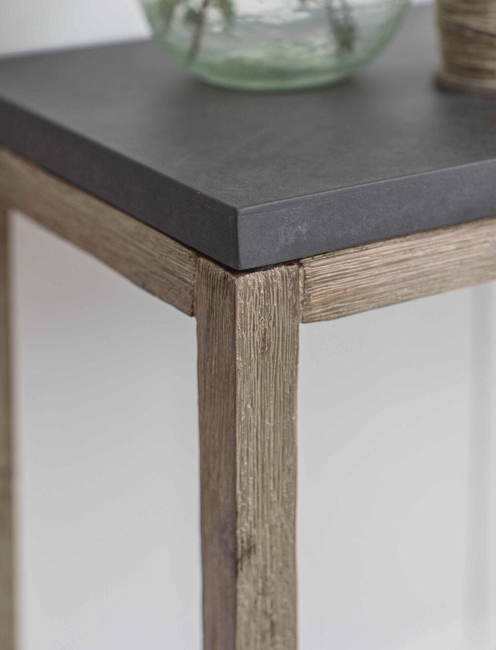Garden Trading Living Hilcot Console Table Slate Grey Acacia Wood House of Isabella UK