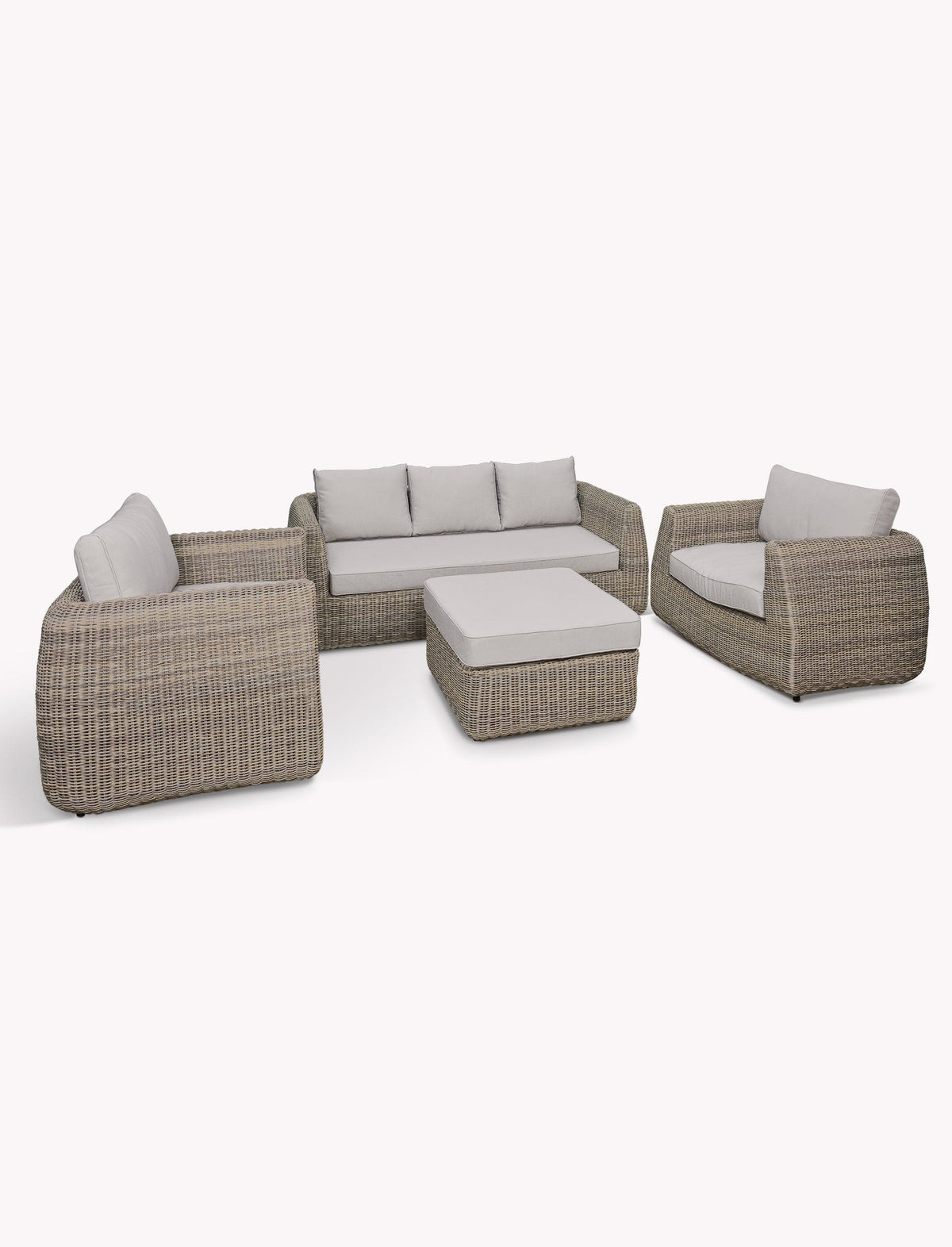 Garden Trading Living Skala 3 Seater Sofa Set Light Rattan House of Isabella UK
