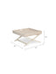 Garden Trading Living Wittering Rattan Coffee Tray Table with Stand Square House of Isabella UK