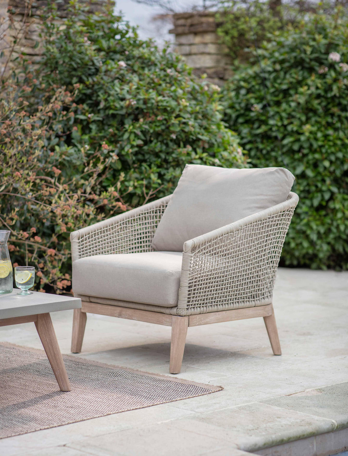 Garden Trading Outdoors Lynton Armchair Grey House of Isabella UK
