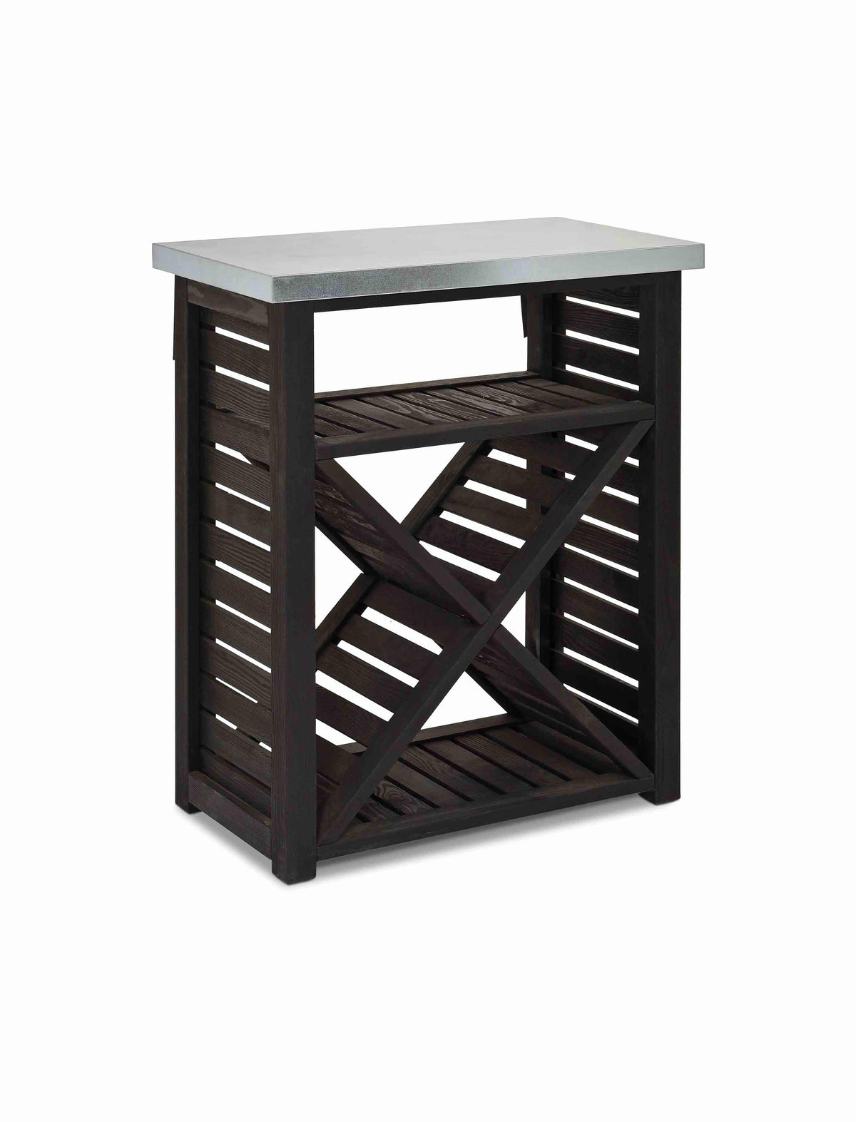 Garden Trading Outdoors Moreton Cross Log Store Small Black House of Isabella UK