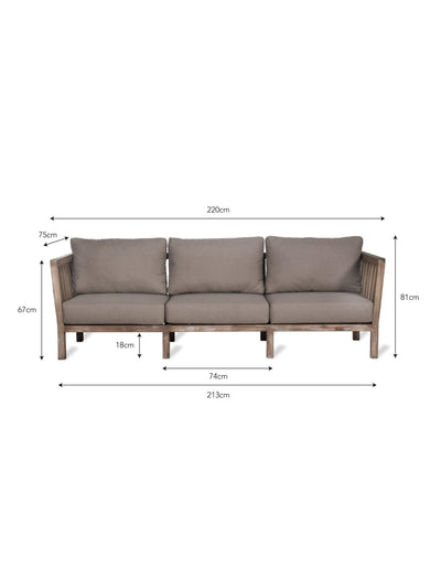 Garden Trading Outdoors Porthallow 3 Seater Sofa House of Isabella UK