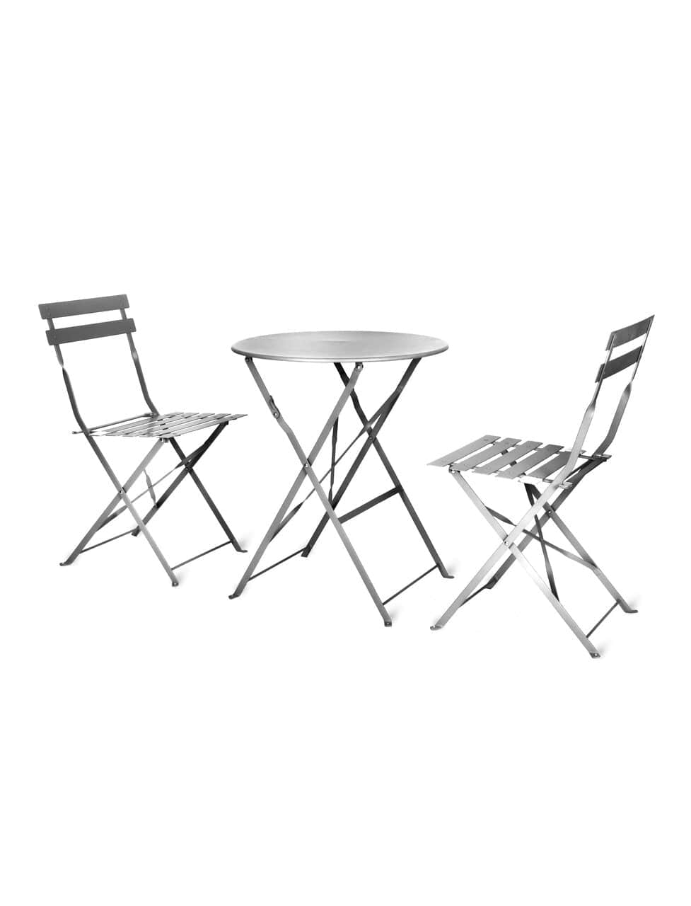 Garden Trading Outdoors Rive Droite Bistro Set Small Silver House of Isabella UK