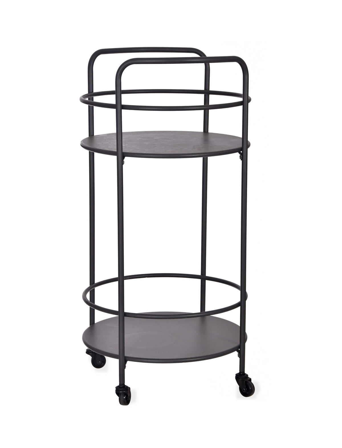 Round Drinks Trolley - Carbon.