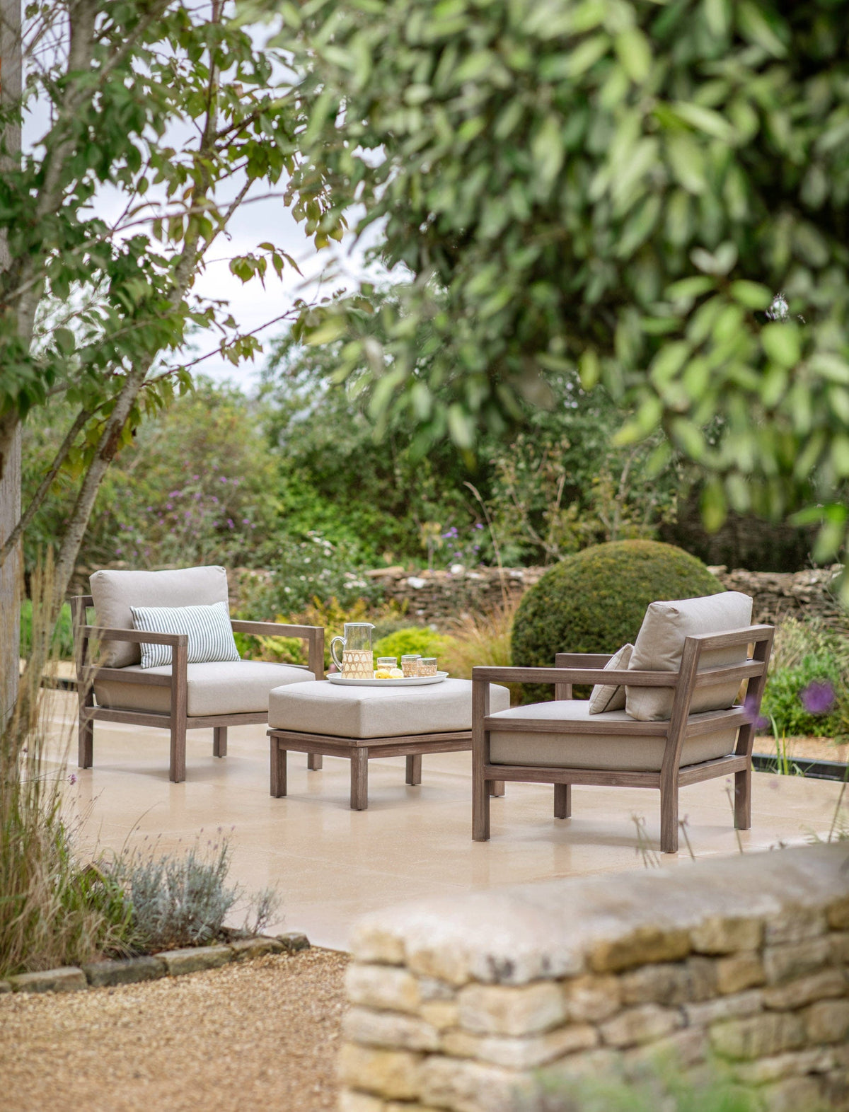 Garden Trading Outdoors Sandridge Armchair Natural House of Isabella UK