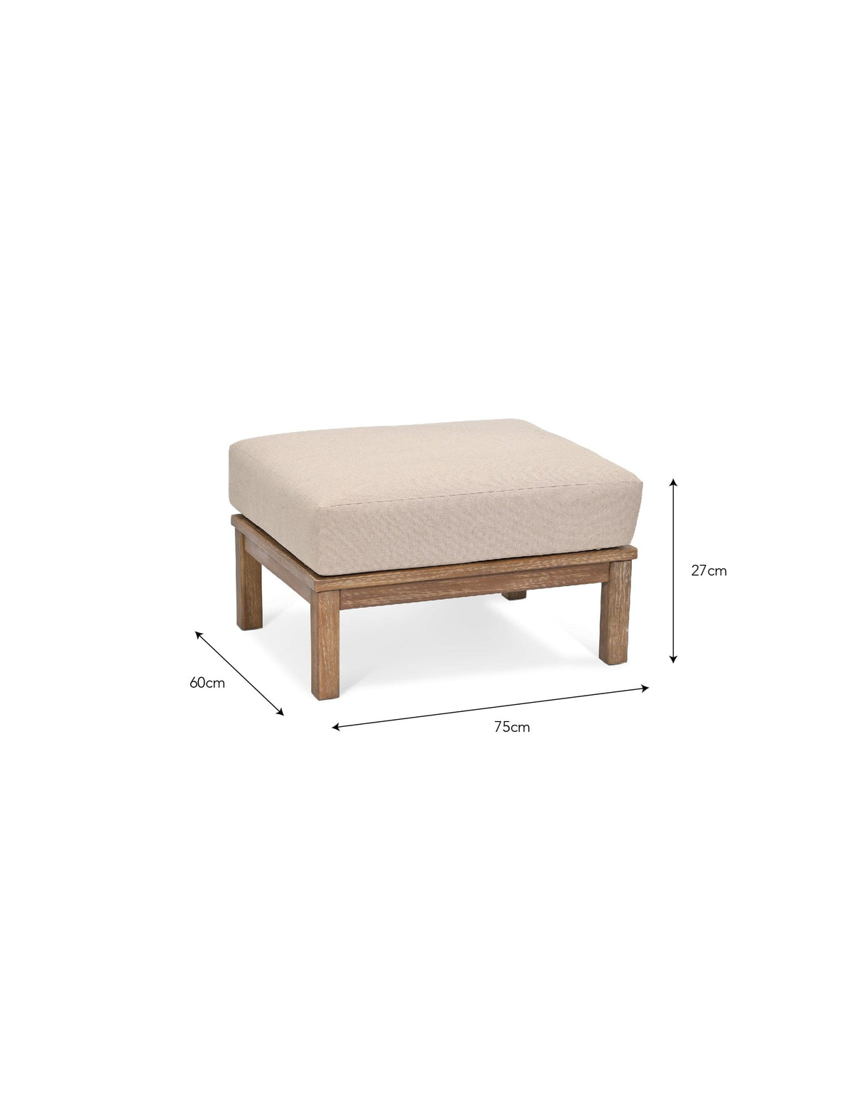 Garden Trading Outdoors Sandridge Ottoman House of Isabella UK