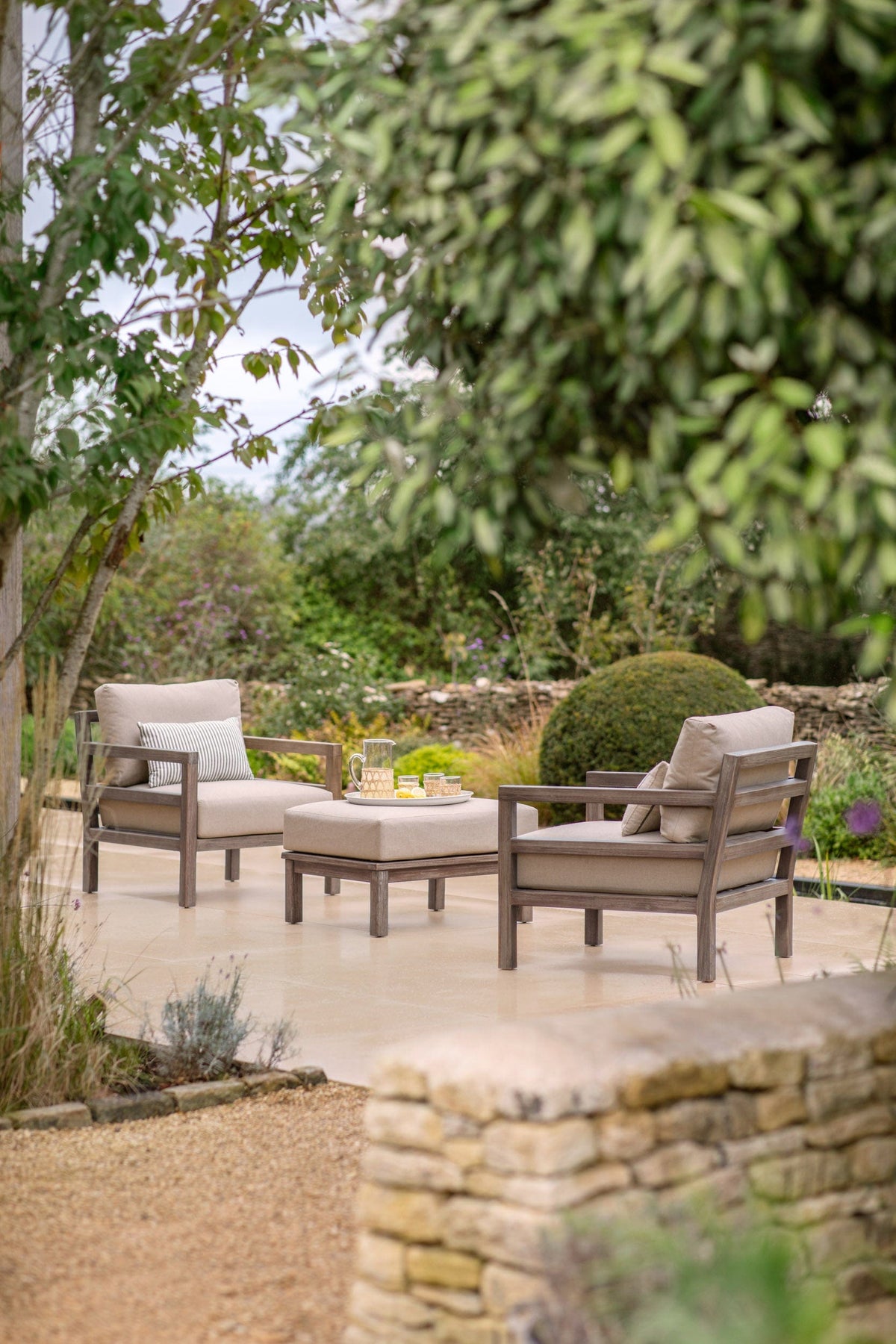 Garden Trading Outdoors Sandridge Ottoman House of Isabella UK