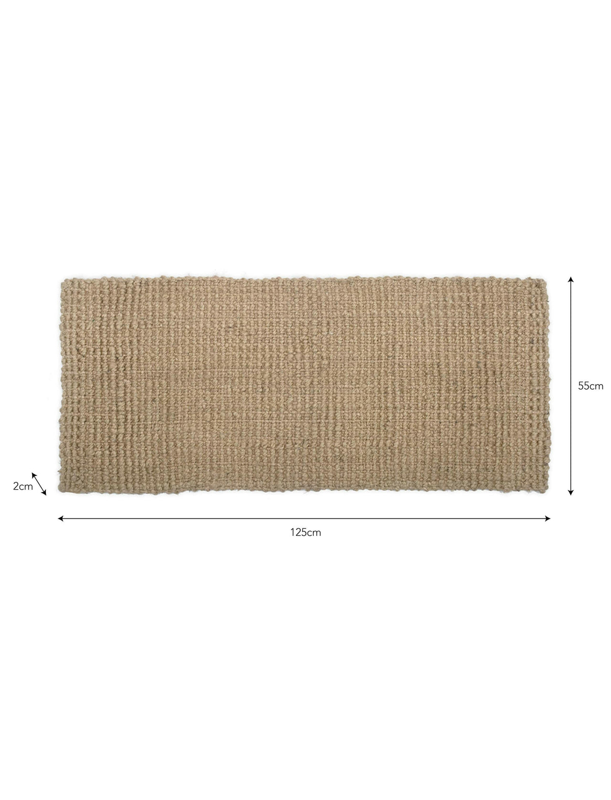 Woven Double Doormat - Natural.