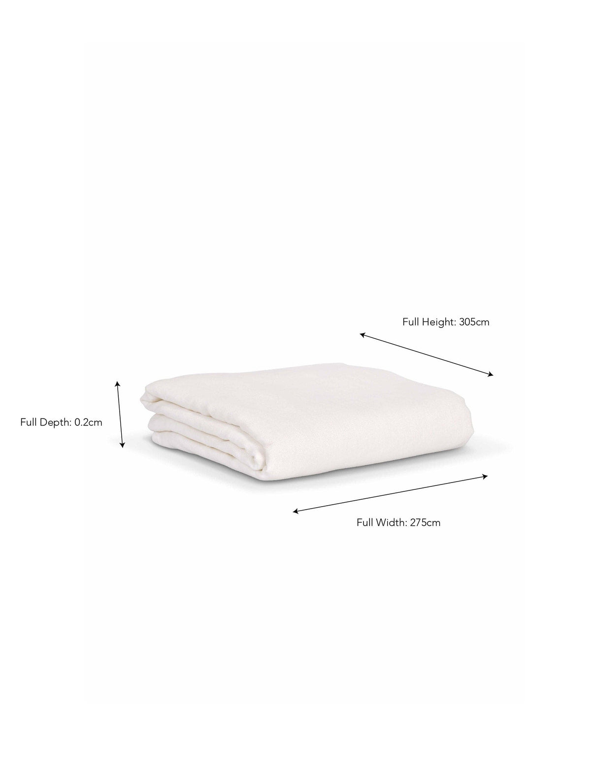 Garden Trading Sleeping Pembridge Linen Flat Sheet Super King Lily White House of Isabella UK